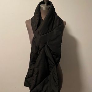 Black Puffer Scarf